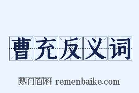 曹充反义词是什么意思的图片